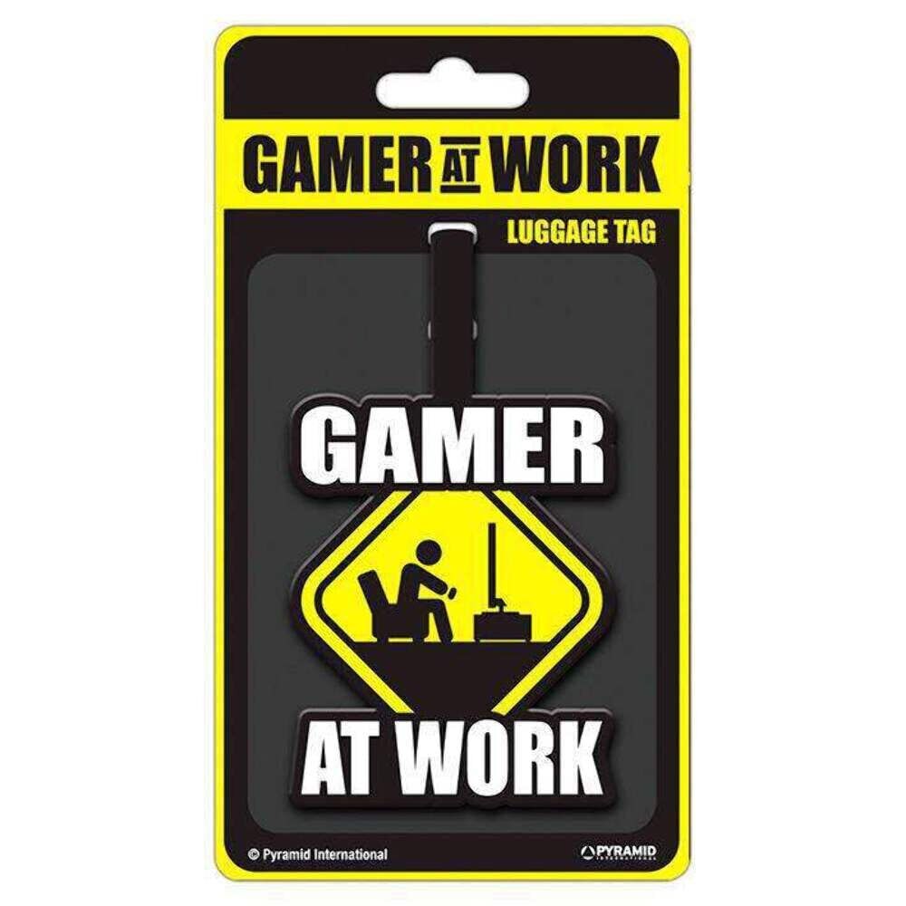 Pyramid Generic LUG00037 PYR-Identificador de maletas Gamer at Work, Acrylic, Mu