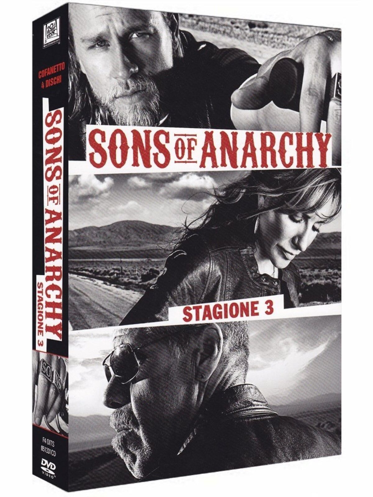 COFANETTO DVD - SONS OF ANARCHY SERIE STAGIONE 3 SERIE TV (4 DVD) - Nuovo!!