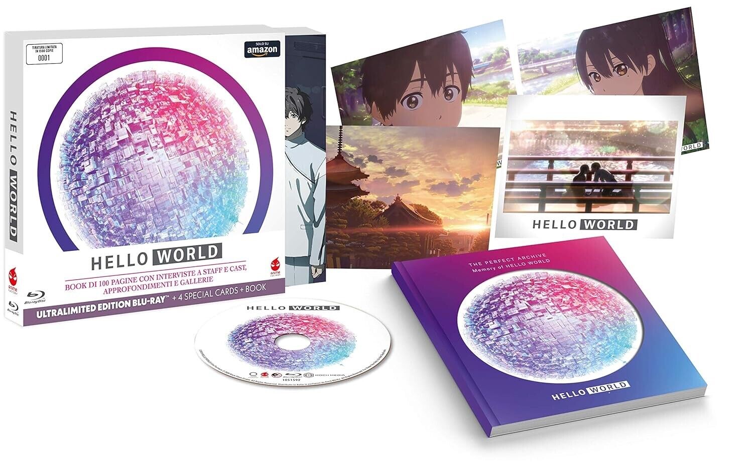 Hello World Esclusiva Amazon Ultralimited Edition Blu-ray + Book + Digipack + 4