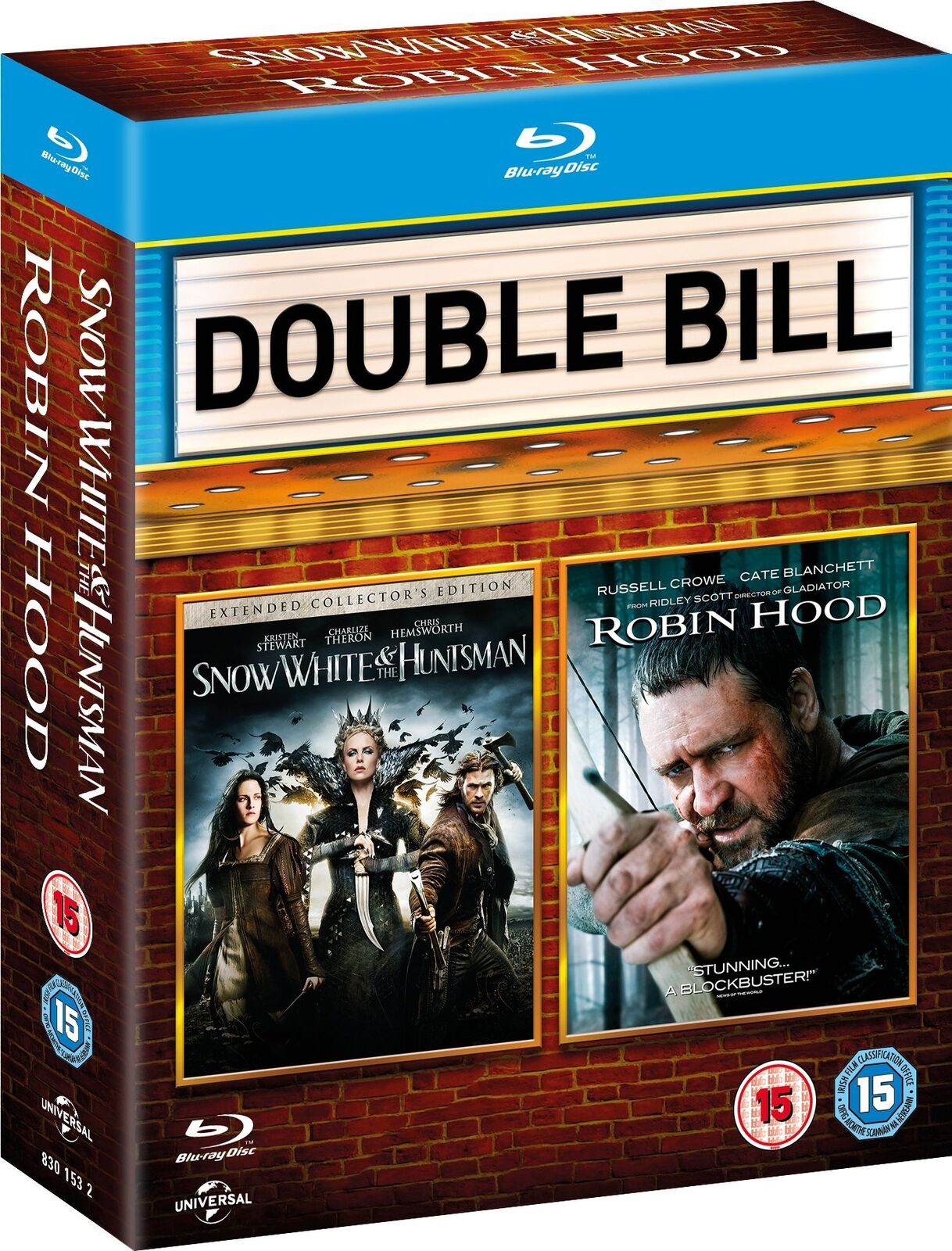 Snow White and the Huntsman / Robin Hood (Double Pack) (Blu-ray) Russell Crowe