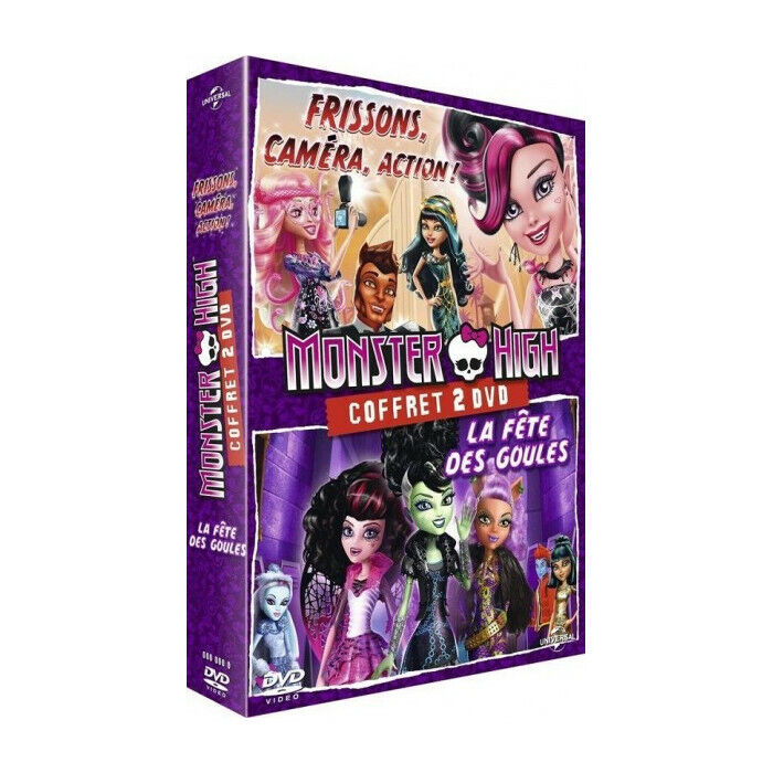 Monster High La Festa Des Ghouls + Brivido Caméra Azione Cofanetto DVD Nuova