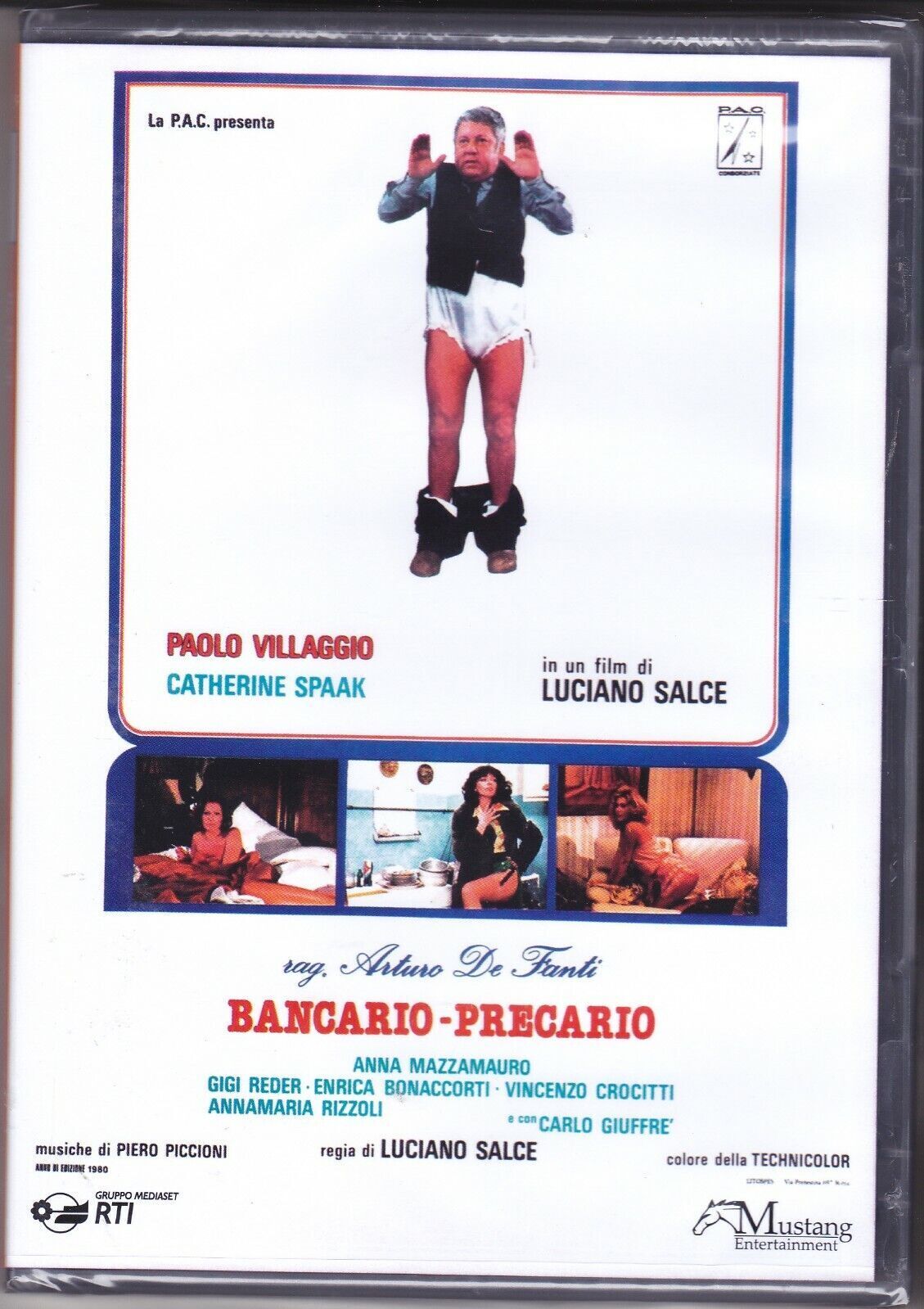 Dvd RAG. ARTURO DE FANTI BANCARIO PRECARIO con Paolo Villaggio nuovo 1980