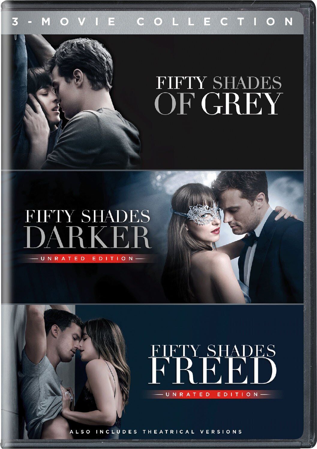Fifty Shades: 3-Movie Collection (DVD) Dakota Johnson Jamie Dornan Jennifer Ehle