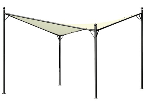 GAZEBO ACCIAIO ALICANTE cm. 350x350x280h