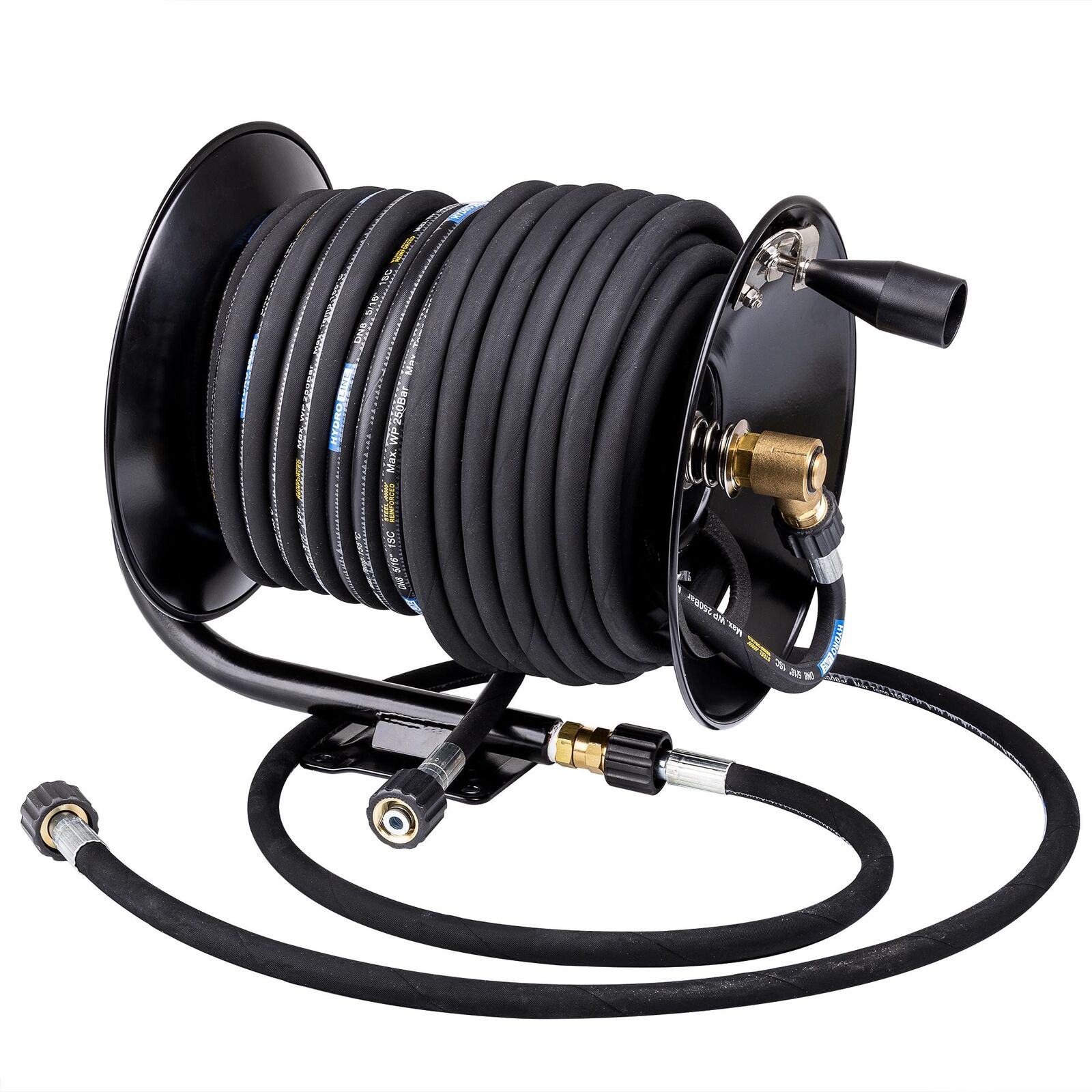 Avvolgitubo ad alta pressione con tubo DN8 da 30 m compatibile con Kärcher al...