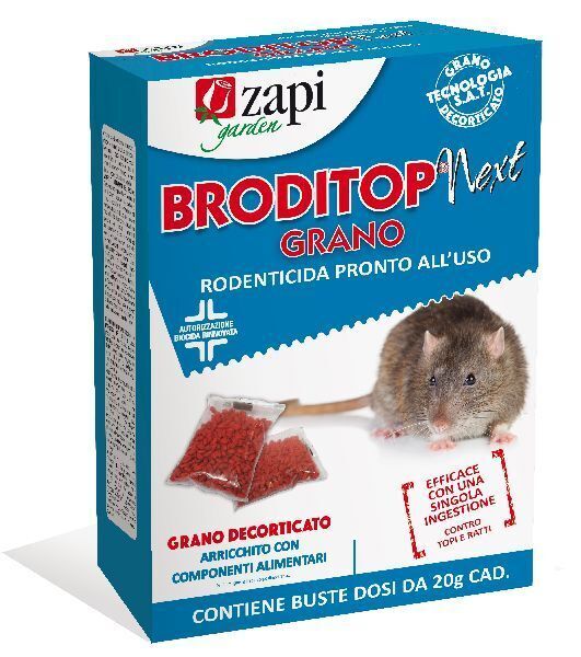 Broditop Next Grano Rodenticida Topicida Gr.150 Zapi