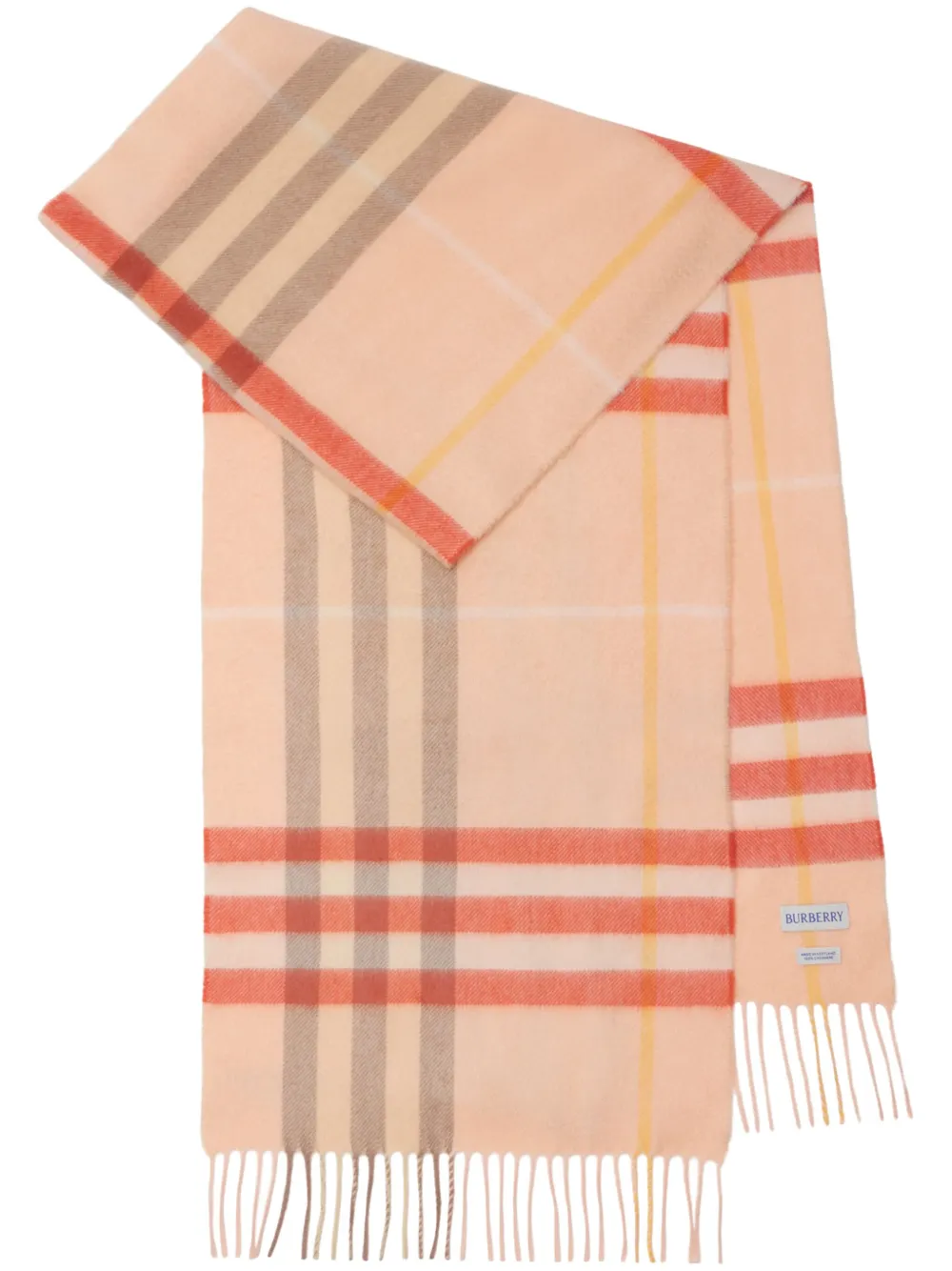 Burberry Check cashmere scarf - Rosa