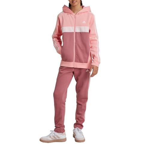 Adidas Tiberio 3 Stripes Colorblock Fleece Junior Tracksuit 15-16 Years