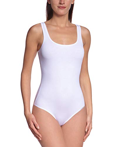 Skiny Damen Stringbody Cotton Bodies Body, Weiß, 36 Donna
