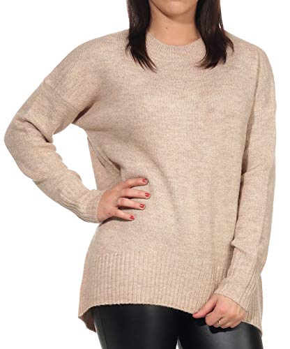 Only Onlnanjing L/S Pullover Knt Noos, Maglione Donna, Nomad, M