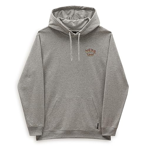 Vans Reap The World Hoodie Felpa Con Cappuccio, Grey Heather, S Uomo