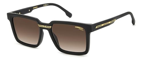 Carrera Victory C 02/S Occhiali Da Sole, Nero Opaco/Marrone Shaded, 54 Uomo