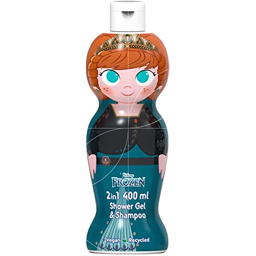 Air Val Bagnoschiuma Frozen Anna Regina Del Nord, 400 Ml Occhiali, Oro Lucido, Taglia Unica Donna