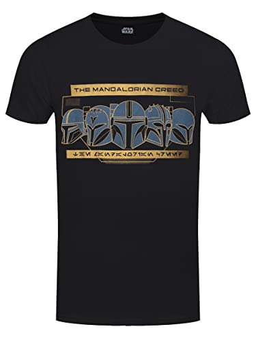 Maglia A Maniche Corte The Mandalorian Row Of Helmets Nero Unisex