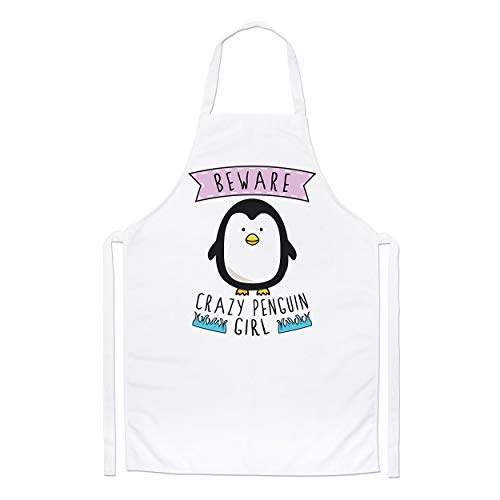 Beware Pazzo Pinguino Bambina Chef Grembiule