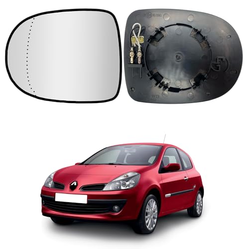 Vetro Specchietto Per Renault Clio 3, Modus, Sinistro, Con Riscaldamento, 7701069553