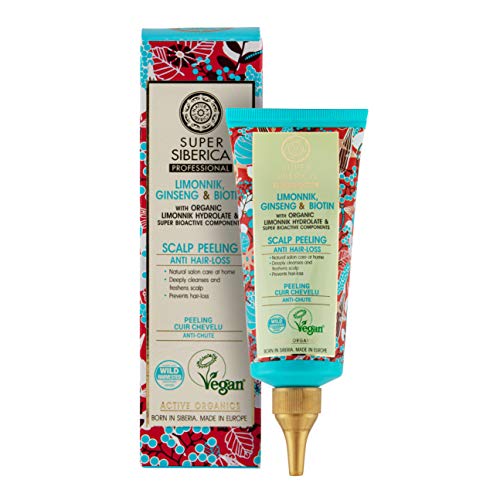 Natura Siberica Super Limonnik, Ginseng & Biotin, Peeling Al Cuoio Capelluto, 100 Ml