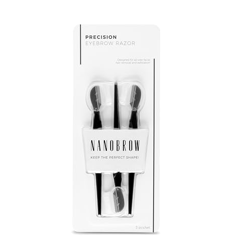 Rasoio Per Viso E Sopracciglia Nanobrow 3 Pezzi - Rasoi Per La Rimozione Dei Peli Del Viso
