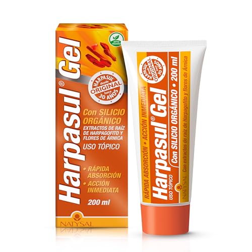 Natysal - Harpasul® Gel 200 Ml | Gel Attivo Con Effetto Caldo-Freddo | Massaggio Corporeo | Collo, Spalle, Schiena, Gambe | Con Estratti Di Arpagofito