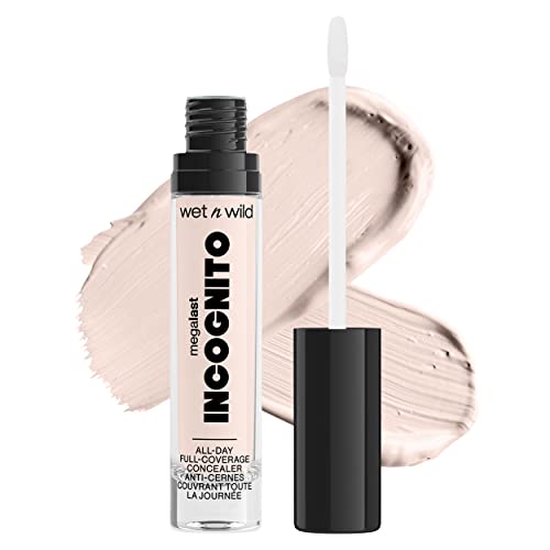 Wet N Wild, Megalast Incognito Full-Coverage Concealer, Correttore Riccamente Pigmentato, Modulabile Da Medium-To-Full, Finito Opaco, Formula Nutritiv