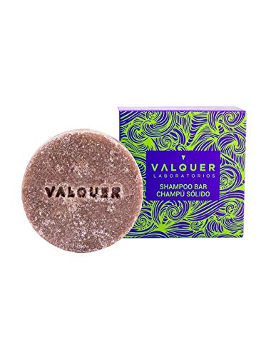 Valquer Laboratorios Luxe Exotic Solid Shampoo (Estratto Di Mirtillo E Avocado), Shampoo Antiossidante E Idratante, Senza Sapone E Plastica, Biologico