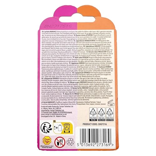 Chupa Chups Set Balsamo Per Le Labbra Arancia E Fragola 2Pz
