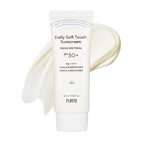 Purito Daily Soft Touch Sunscreen 60 Ml / 2 Oz Spf 50+ Pa ++++ Ingredienti Sicuri, Ampio Spettro, Calma, Lenitiva, Vegana, Cruelty-Free