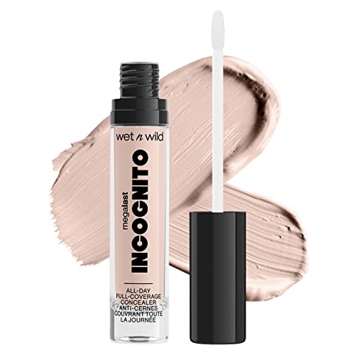 Wet N Wild, Megalast Incognito Full-Coverage Concealer, Correttore Riccamente Pigmentato, Modulabile Da Medium-To-Full, Finito Opaco, Formula Nutritiv