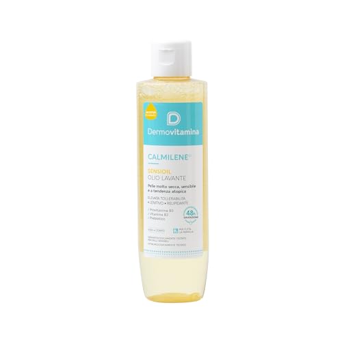 Dermovitamina Sensioil 200 Ml - Olio Doccia Delicato - Olio Lavante Per Pelli Sensibili - Alta Tollerabilità - Detergente Viso E Corpo - Azione Strucc