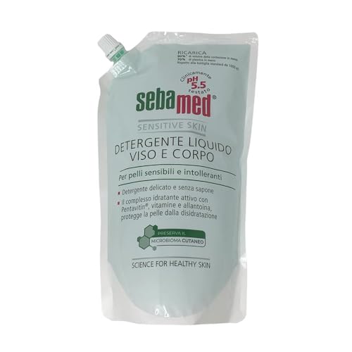 Sebapharma Sebamed Ricarica Detergente Liquido Viso E Corpo, 1000Ml