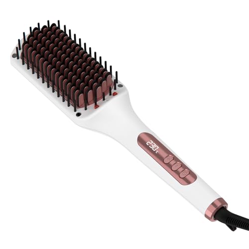 Solac - Spazzola Lisciante Expert Ion Brush 65 W | Plettri 3D Con Rivestimento Ceramico | Tecnologia Ionica | 6 Livelli Di Temperatura 130-230°C | Dis