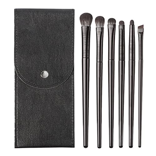 Lacymc 6 Pcs Pennelli Per Trucco Occhi Professionali,Make Up Kit Per Ombretti,Per Applicazione Contorno E Definizione, Sfumature