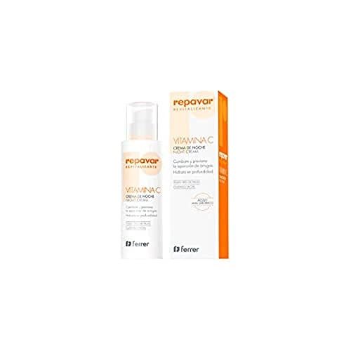 Repavar Rivitalizzante - Crema Notte Ad Azione Idratante - A Base Di Vitamina C E Acido Ialuronico - Ritarda La Comparsa Di Rughe E Segni Del Tempo - 
