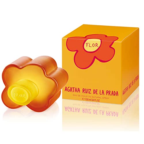 Agatha Ruiz De La Prada Perfumes, Agatha Ruiz De La Prada Perfume - Flor, Eau De Toilette Per Donne, Aroma Floreale Fresco E Fruttato Con Limone, Berg