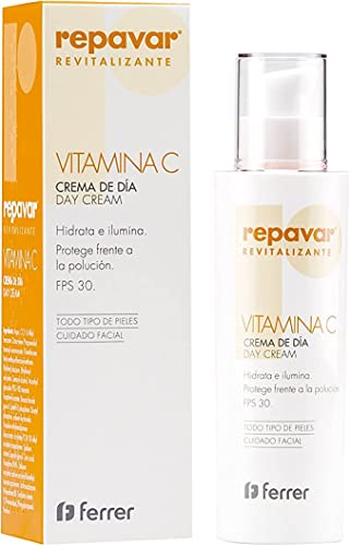 Repavar Rivitalizzante - Crema Giorno Con Azione Idratante - A Base Di Vitamina C E Pollustop - Protegge La Pelle Dall'Inquinamento E Previene I Segni
