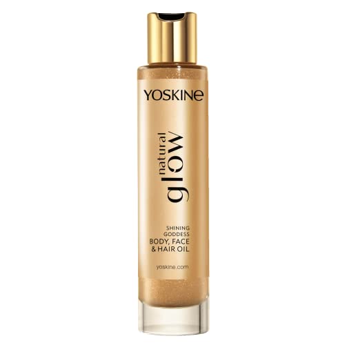 Yoskine Natural Glow Ultraluxurious, Shimmering Body, Face And Hair Oil 100Ml