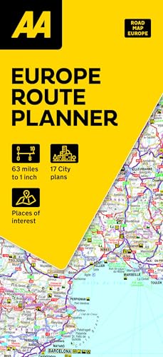 Aa European Route Planner Map (Aa Road Map Europe Series / European Road Maps)