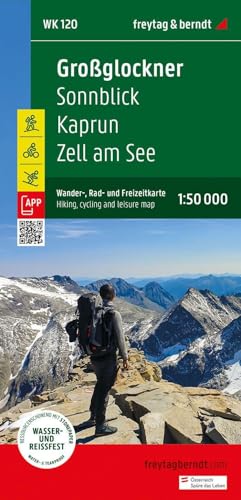 Grossglockner 1:50000: Sonnblick - Kaprun - Zell Am See, Mit Infoguide, Gpx Tracks, Wasserfest Und Reißfest: Wk 120