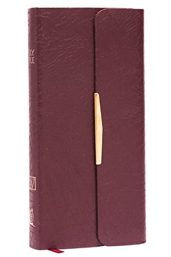 Kjv, Checkbook Bible, Compact, Bonded Leather, Burgundy, Wallet Style, Red Letter: King James Version, Burgundy Bonded Leather, Classic Companion Bibl