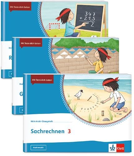 Mein Anoki-Übungsheft. Paket Mathematik 3. Richtig Rechnen, Geometrie, Sachrechnen: 3 Hefte Im Paket: Richtig Rechnen | Geometrie| Sachrechnen Klasse