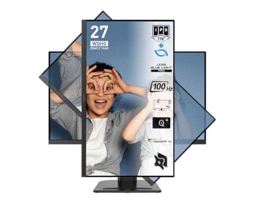 Msi Pro Mp273Qp E2 Écran Plat De Pc 68-6 Cm (27") 2560 X 1440 Pixels Wide Quad Hd Led Noir