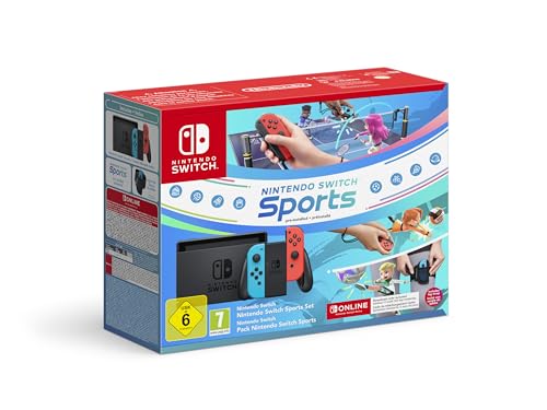 Nintendo Switch Neon + Nintendo Switch Sports + 12 Meses Online