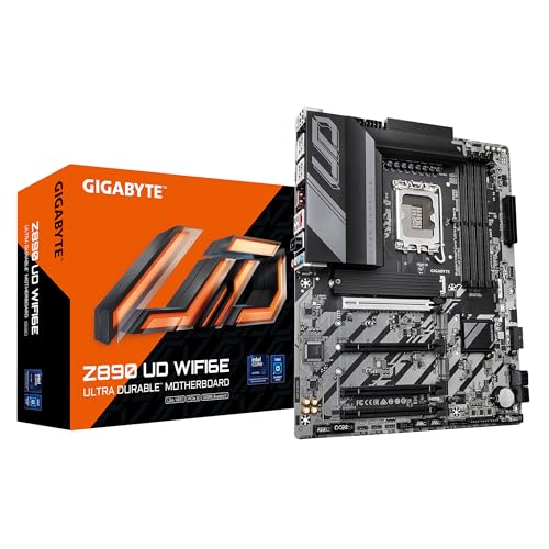 Gigabyte Scheda Madre Z890 Ud Wifi6E - Supporta Cpu Intel Core Ultra (Serie 2), 12+1+2 Fasi Vrm, Fino A 8800Mhz Ddr5 (Oc), 1Xpcie 5.0 + 2Xpcie 4.0, Wi
