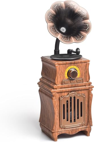Colsur Radio Vintage Legno, Radio Portatile Con Altoparlante Bluetooth, Radio Fm In Stile Retrò, Radiolina Ricaricabile, Altoparlante Per Bassi Di Alt