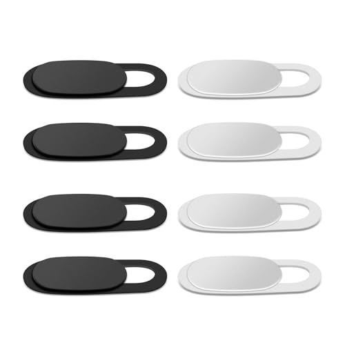 Ukofew 8 Pezzi Webcam Cover, Copertura Webcam, Copri Webcam Slider, Ultra Sottile Camera Cover, Per Laptop, Pc, Computer Portatile, Phone, Tablet, Sma
