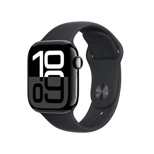 Apple Watch Series 10 Gps + Cellular 42 Mm Smartwatch Con Cassa In Alluminio E Cinturino Sport Loop Nero - S/M. Fitness Tracker, App Ecg, Display Reti