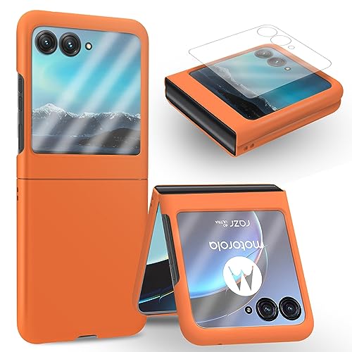 Mojia Cover Per Motorola Moto Razr 50 Ultra, Custodia Ultra Sottile E Dal Tocco Setoso, Anti Caduta E Anti Graffio, Con Pellicola Protettiva In Vetro