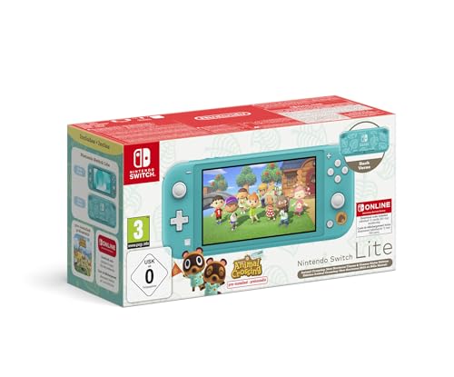 Nintendo Switch Lite Turquesa + Animal Crossing New Horizons + 12 Meses Online