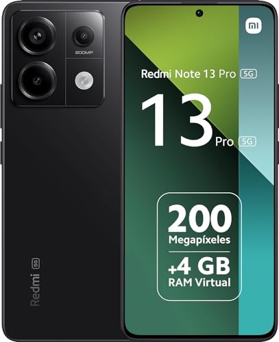 Xiaomi Redmi Note 13 Pro 5G Smartphone 12+512Gb, Snapdragon 7S Gen 2, 6.67" Super Qpd, Ultra-Clear 200 Mp Camera, Black (Eu Version)