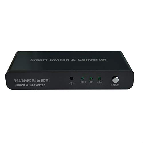 Rotronic Roline 14013568 Hdmi/Vga/Dp A Hdmi Convertitore Di Switch Nero